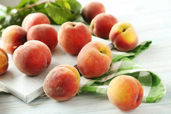 Sweet peach fruits