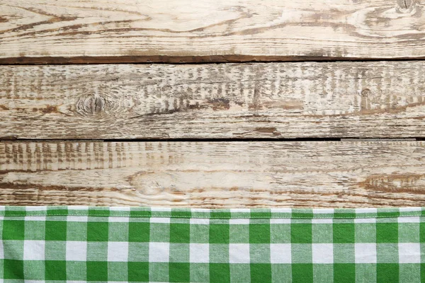 Зелена серветка на столі — стокове фото