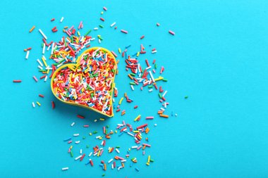 Renkli farklı şekil sprinkles