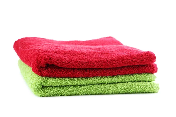 Складные махровые полотенца — стоковое фото