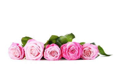 Bir buket pembe gül.