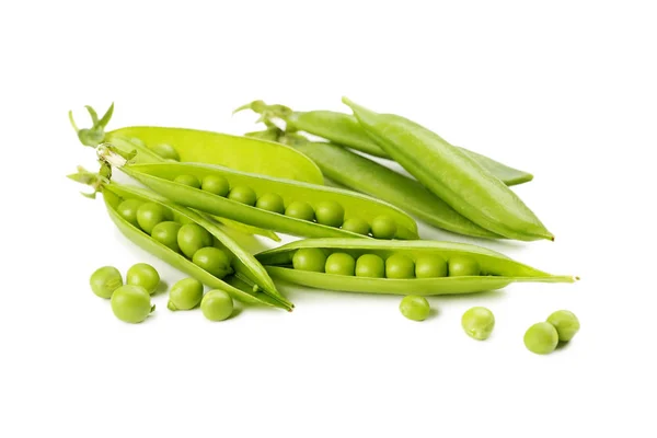 Green unbuttoned peas — Stock Photo, Image