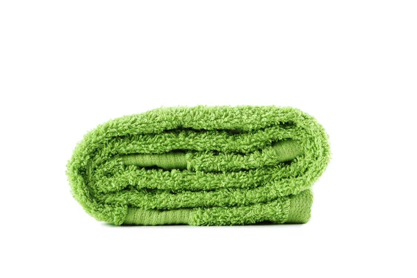 Groene terry handdoek — Stockfoto