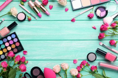 Farklı makyaj kozmetik 