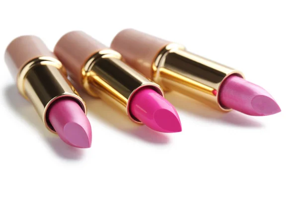 Trendy kleurrijke lippenstiften — Stockfoto