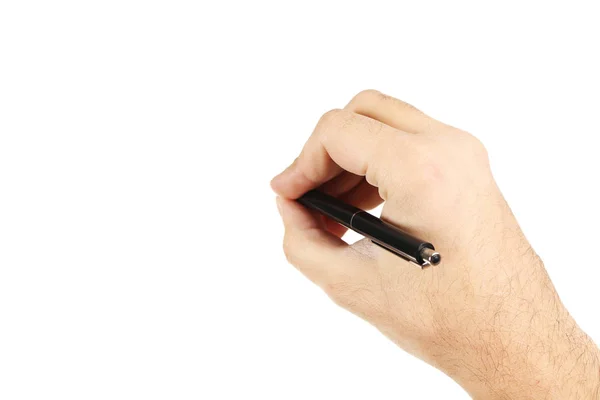 पेन के साथ पुरुष हाथ — स्टॉक फ़ोटो, इमेज