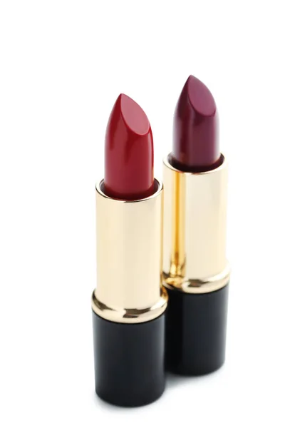 Two red shade lipsticks — Stock Photo, Image