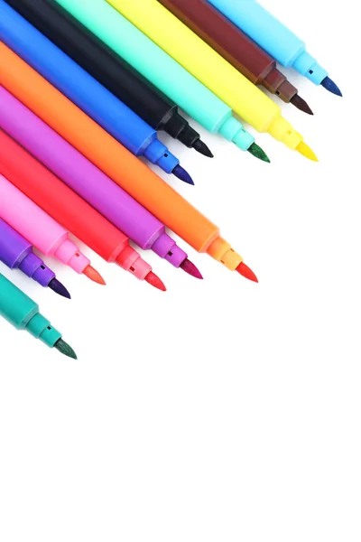 Colored felt tip pens — Stock Photo, Image