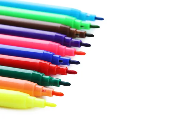 Colored felt tip pens Royalty Free Stock Images