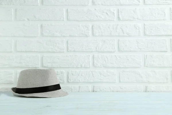 Pretty beige hat — Stok fotoğraf