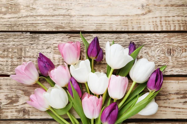 Bouquet of colorful tulips — Stock Photo, Image