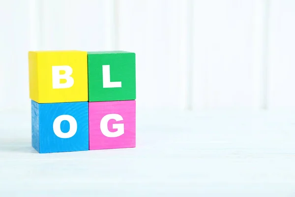 Wooden toy cubes with letters