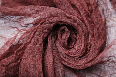Bordo gazlı bez kumaş