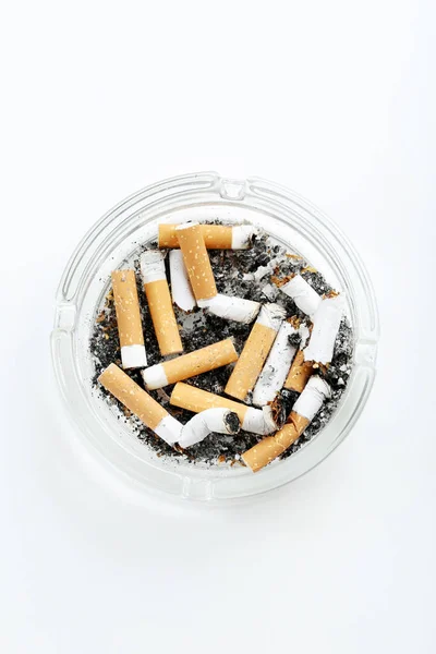 Cigarette butts with ash Stock Image
