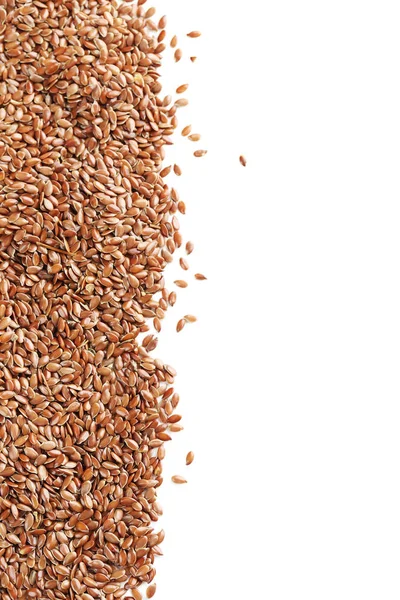 Flax seeds isolated — Stock Photo, Image