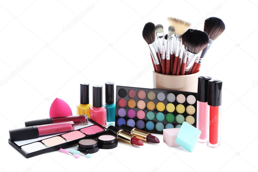 Different makeup cosmetics