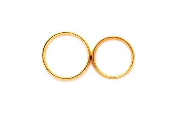 stock image Golden wedding rings 