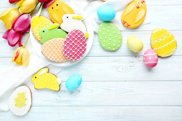 Renkli Paskalya kurabiyeleri — Stok fotoğraf