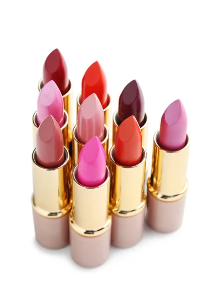 Kleurrijke mode lippenstiften — Stockfoto