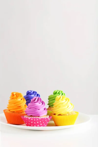 Tasty holiday cupcakes — Stock Photo, Image