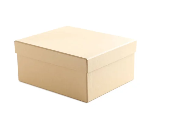 Brown shoes box — Stock Photo, Image