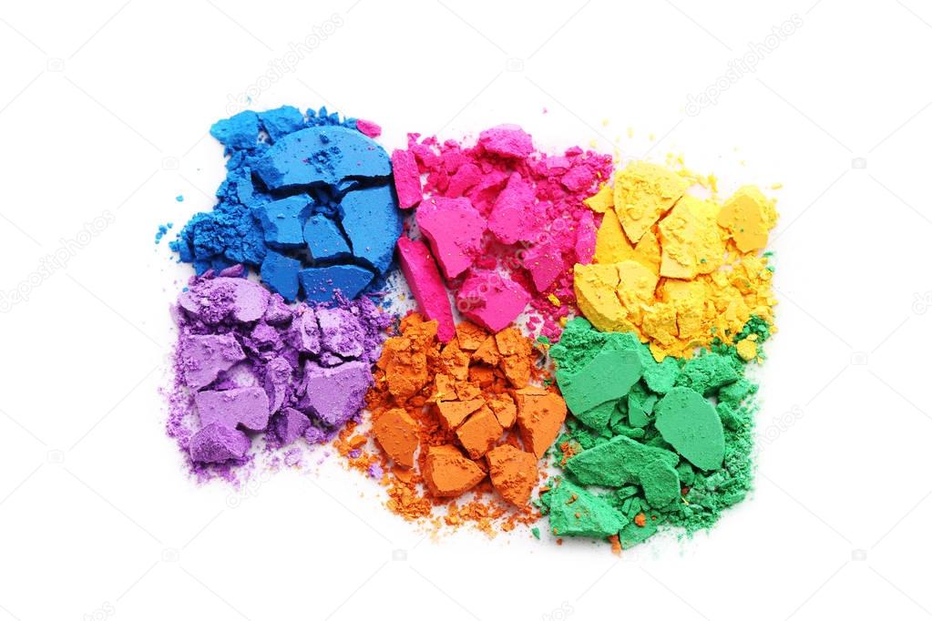 Colorful makeup eyeshadows 