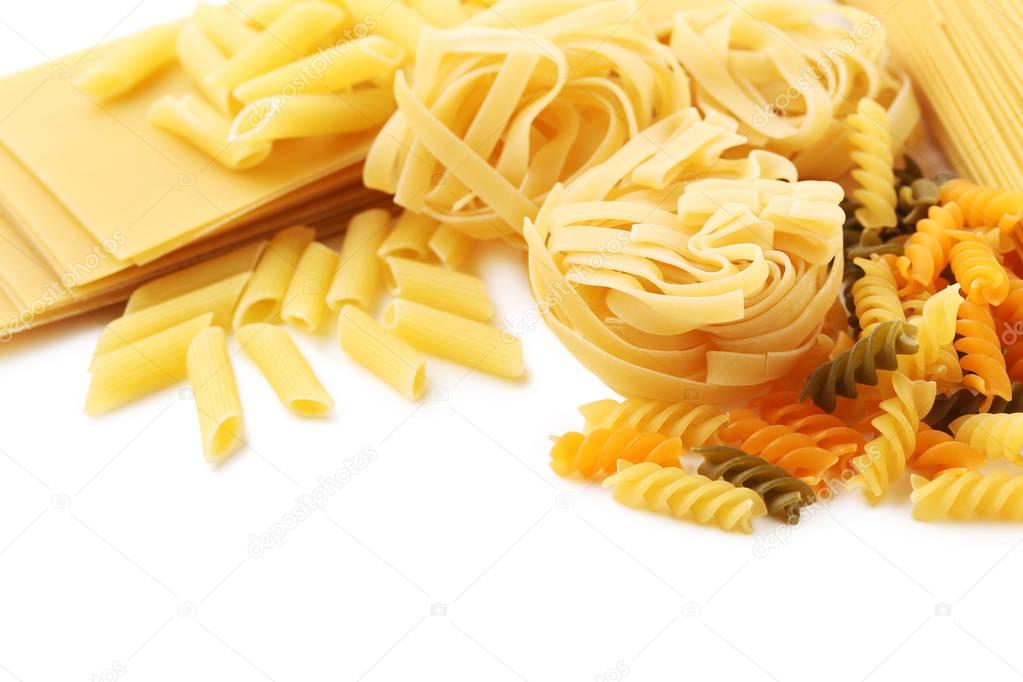 Different kinds of pasta