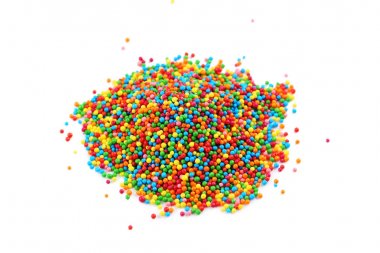 Renkli sprinkles yığını 
