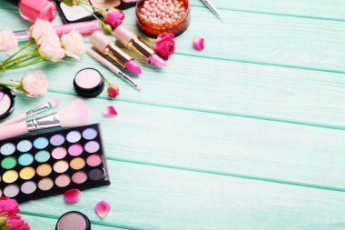 Farklı makyaj kozmetik 