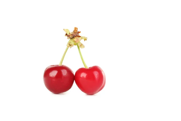 Cherry manis diisolasi pada latar belakang putih — Stok Foto