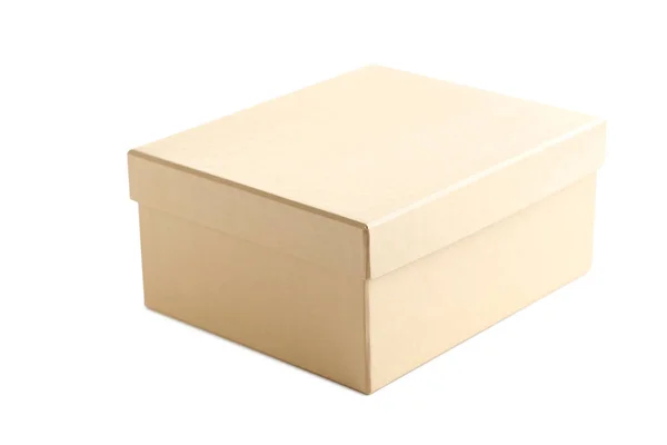 Brown box isolated on a white background — Stock Photo, Image