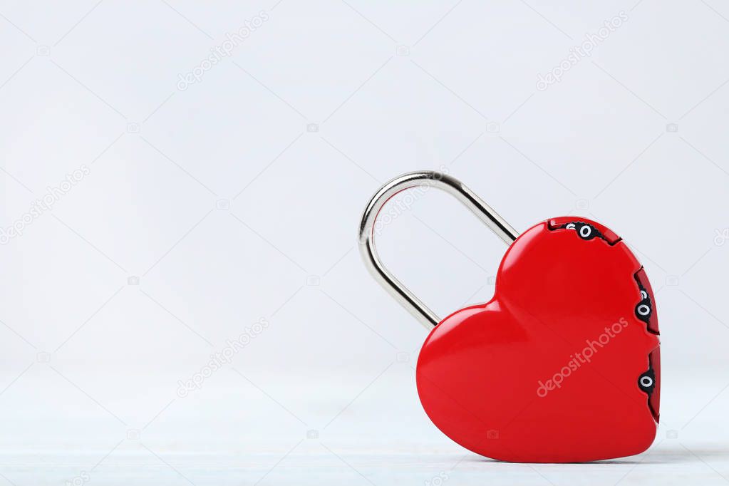Heart shaped padlock 