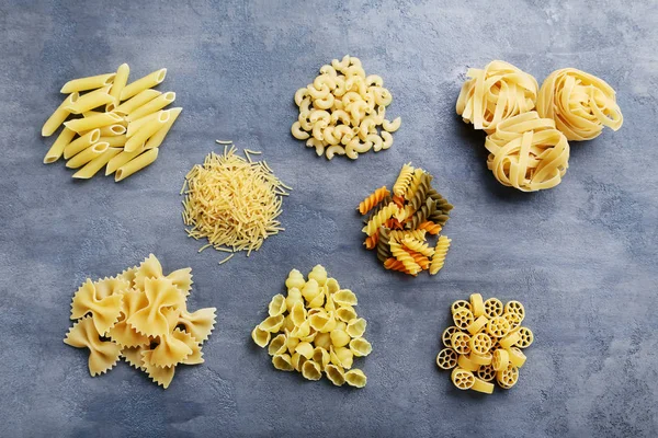 set of uncooked pasta