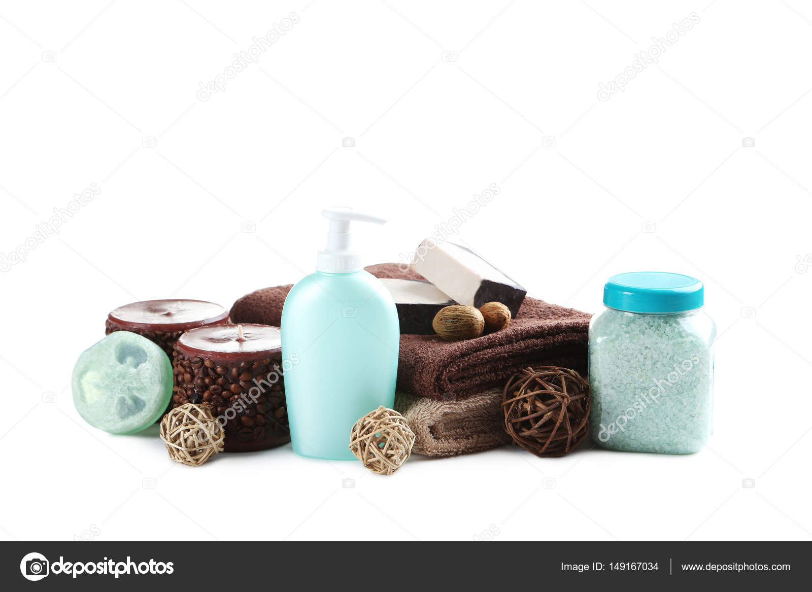 asciugamani per il bagno con sale marino — Foto Stock © 5seconds ... asciugamani per il bagno con sale marino — Foto Stock © 5seconds ...