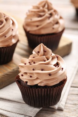 Lezzetli çikolata cupcakes 