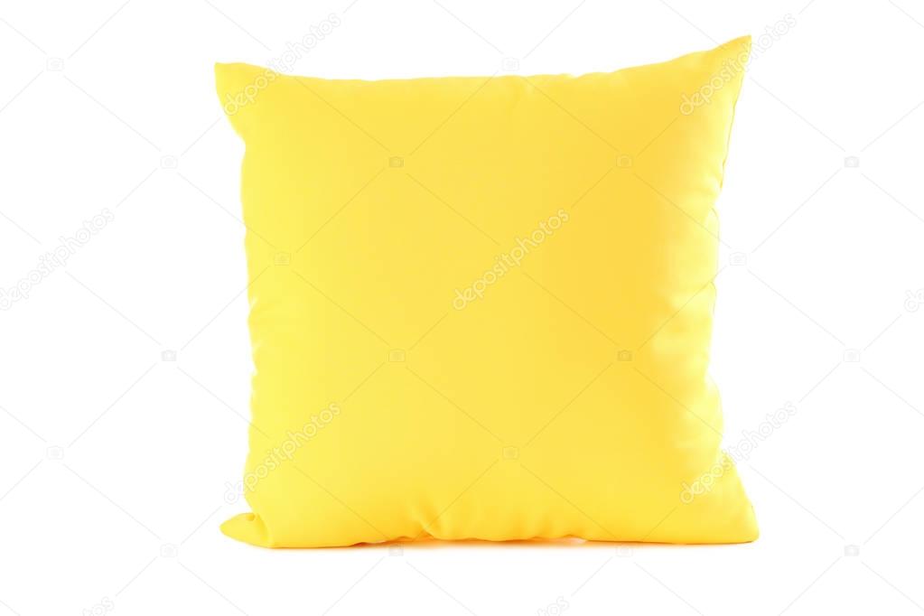 Yellow bedroom pillow