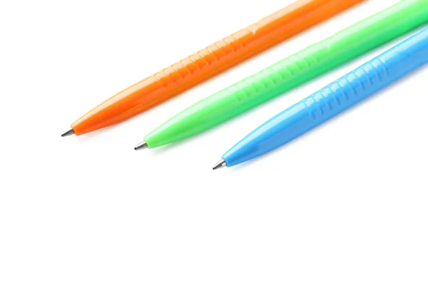 Colored ballpoint pens — Stock Photo, Image