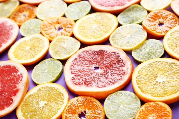 Sweet citrus fruits slices