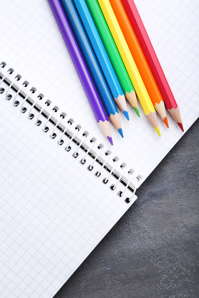 Drawing colourful pencils