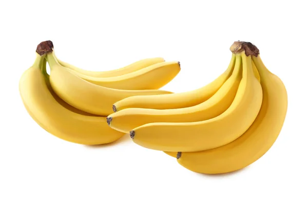 Plátanos dulces aislados sobre un fondo blanco —  Fotos de Stock