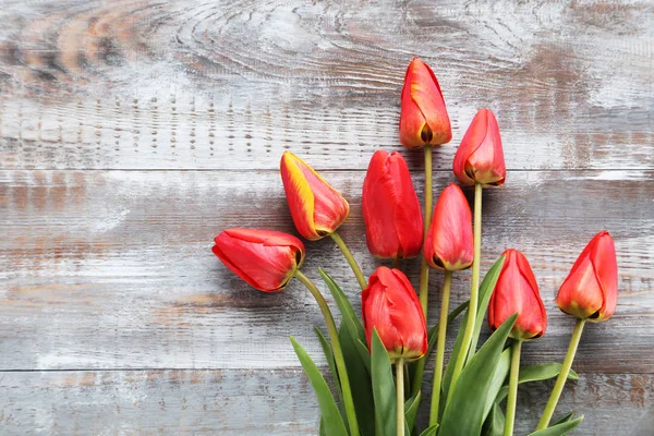 Bouquet of red tulips — Stock Photo, Image