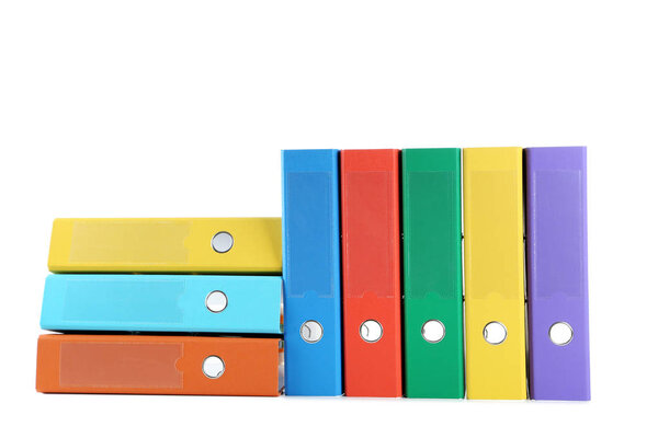 Colorful office folders