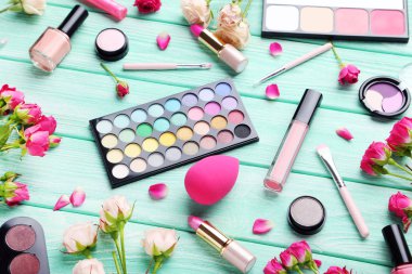 Farklı makyaj kozmetik 