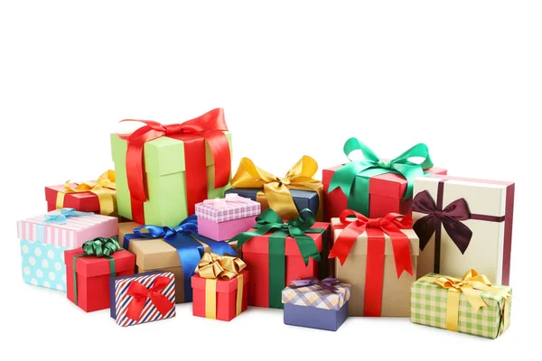 Cajas de regalo con cintas — Foto de Stock