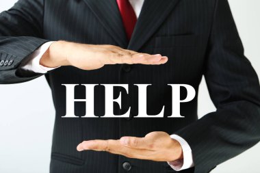 elleriyle işaret işadamı