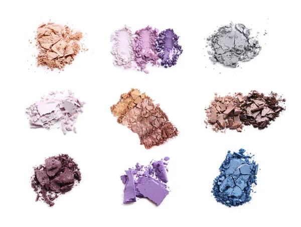 Collage de sombras de maquillaje —  Fotos de Stock