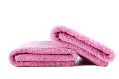 Pembe havlu yığını