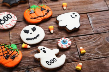 Taze Cadılar Bayramı gingerbread çerezleri