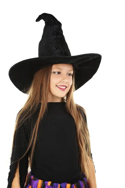 Piękna dziewczyna czarownica — Zdjęcie stockowe