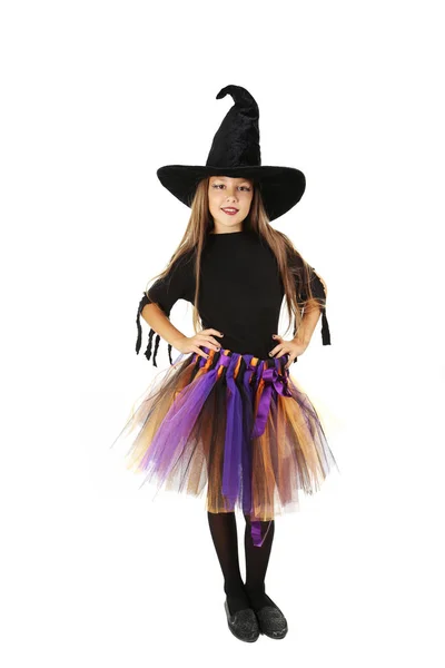 Beautiful girl witch — Stock Photo, Image